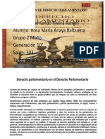 Defenicion de Derecho Parlamentario