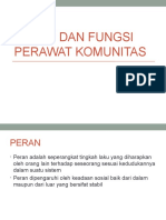 Peran Dan Fungsi Perawat Komunitas