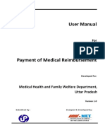 User Manual Payment For Medical Reimbursment