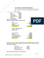 Answer Key For Quiz - Inventory Estimation