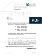 Taller 1. Suma de Matrices