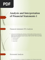 Analysis and Interpretation of Financial Statements 1