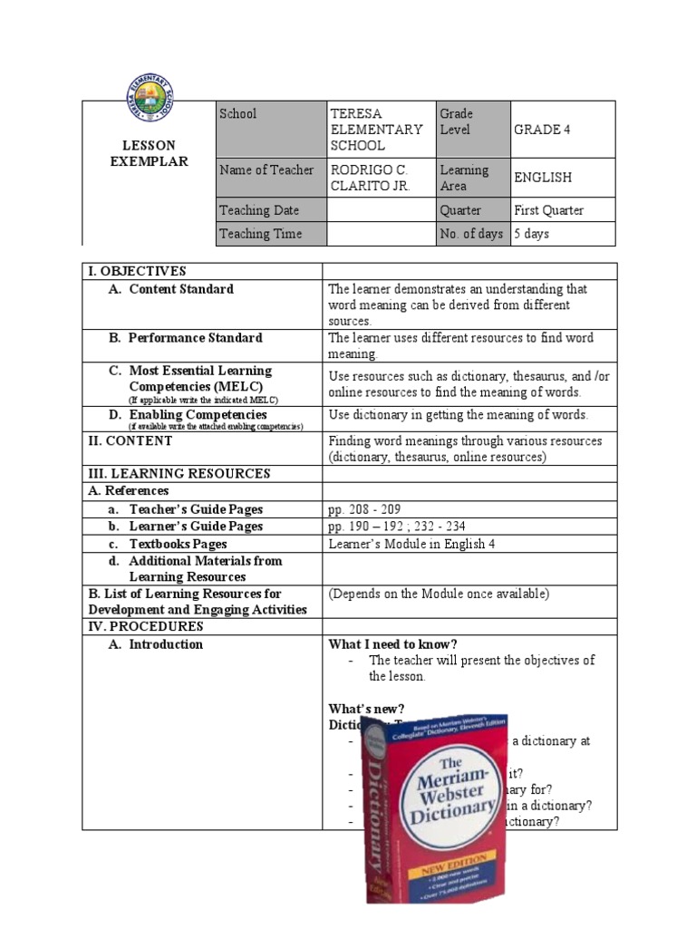 Use Resources Such As Dictionary, Thesaurus, and or Online Resources