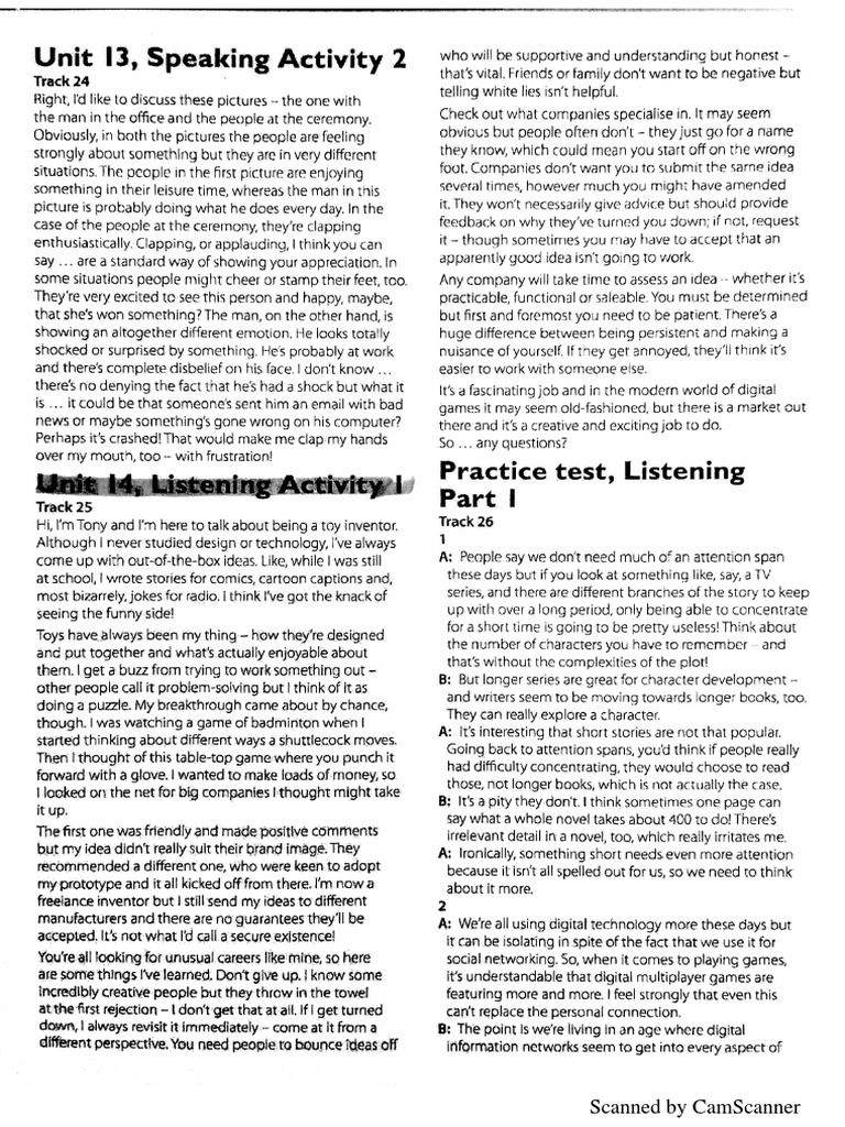TONY S TOYS Listening Transcript PDF