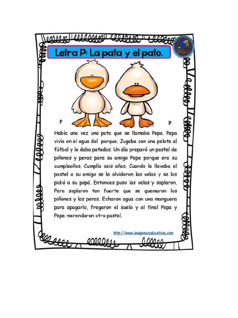 Cuento La Pata y El Pato PDF