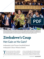 Zimbabwe's Coup: Net Gain or No Gain?