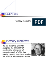 COEN 180: Memory Hierarchy
