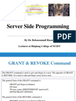 Server Side Programming: by Dr. Babaousmail Hassen Lecturer at Binjiang College of NUIST