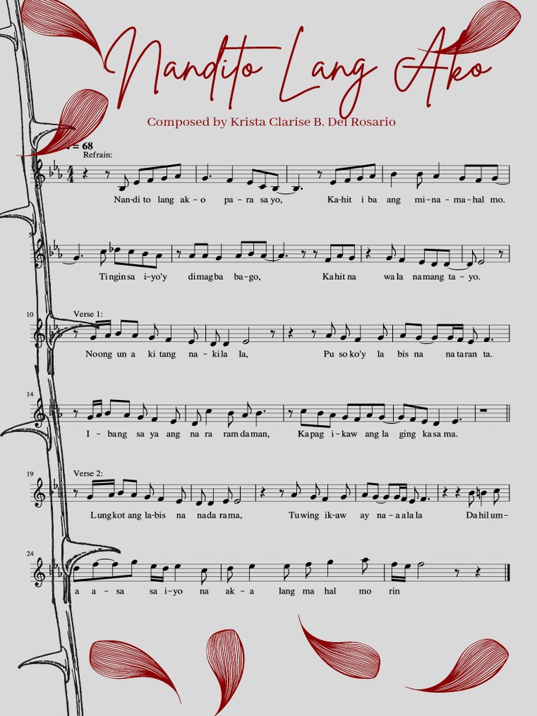 Nandito Lang Ako Pdf Pdf