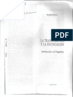 Recanati, Francoise (1981) "Del Signo A La Enunciación", en La Transparencia y La Enunciación. Introducción A La Pragmática. Buenos Aires, Hachette PDF