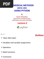 Numerical Methods Using Python: (MCSC-202)