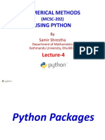 Numerical Methods Using Python Packages