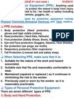 Personal Protective Equipment (PPE)