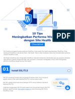 10 Tips Meningkatkan Performa Wordpress Dengan Site Health: Checklist