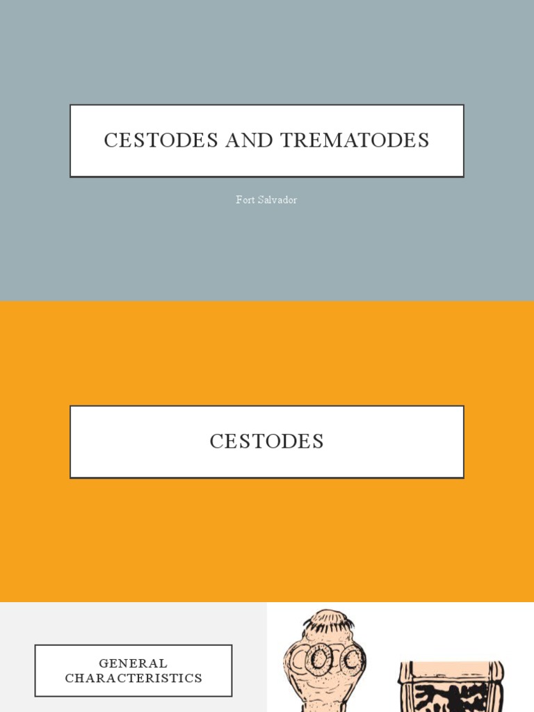 Cestodes and Trematodes Overview | PDF | Epidemiology | Clinical Medicine