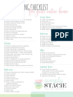 For Your Entire Home: Deep Cleaning Checklist