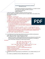 GEO Written Examination of General and Inorganic Chemistry