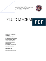 Fluid Mechanics: Submitted by Group 5