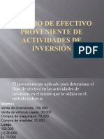 Flujo de Efectivo en Actividades de Inversión