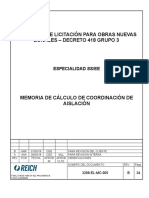 3288 - EL-MC-005 RB Cálculo Coordinación de Aislación