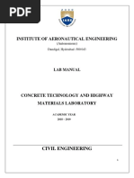 Concrete Technology and Highway Material Lab MANUAL