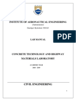 Concrete Technology and Highway Material Lab MANUAL