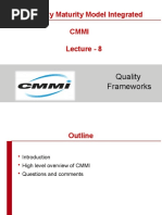 Capability Maturity Model Integrated Cmmi Lecture - 8: Quality Frameworks