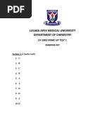 CH 1002 Test 1 MK Answers