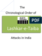 The Chronological Order Of: Lashkar-e-Taiba