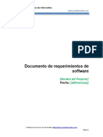PMOInformatica Documento de Requerimientos de Software Plantilla