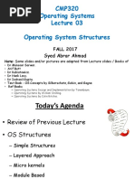 CMP320 Operating Systems Operating System Structures: FALL 2017 Syed Abrar Ahmad