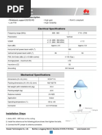 27012469-SISO Omnidirectional Ceiling Antenna Datasheet