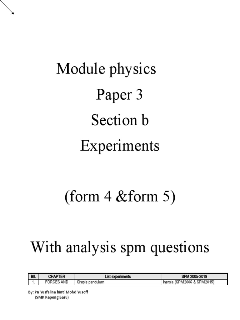 Physics Experiments for Form 4 & 5 | PDF | Refraction | Density