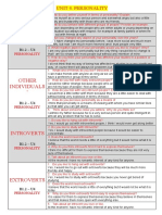 Your Personalit Y: Unit 4: Personality