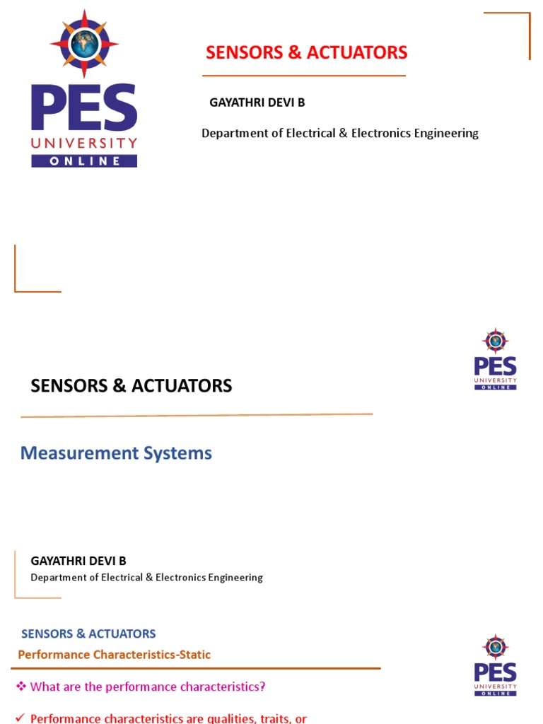 Sensor Performance for Engineers | PDF | Accuracy And Precision | Sensor