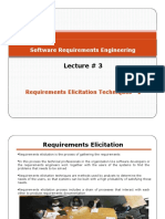 Lecture # 3: Software Requirements Engineering