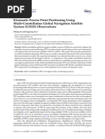 Kinematic Precise Point Positioning Using Multi-Constellation Global Navigation Satellite System (GNSS) Observations