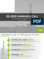 2Q 2020 Earnings Call: Rick Muncrief, Chairman & Ceo
