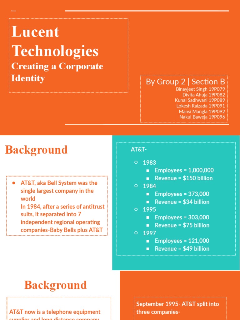 Lucent Technologies Corporate Identity | PDF | At&T | Logos