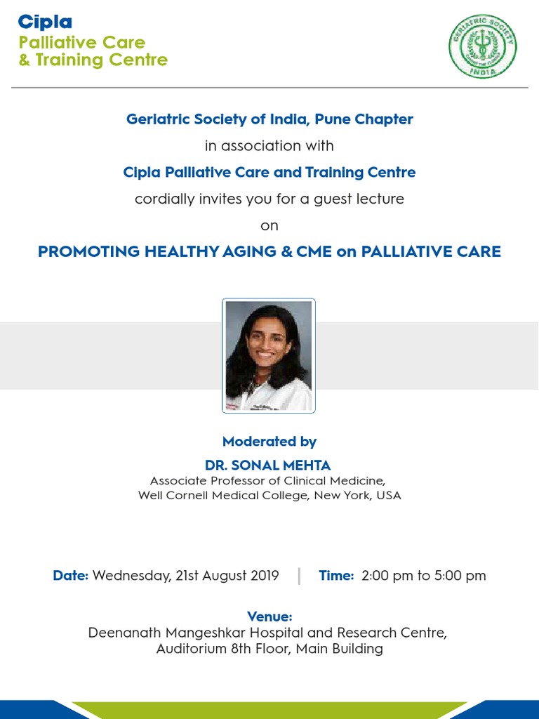 Healthy Aging & Palliative Care Lecture | PDF | Palliative Care ...