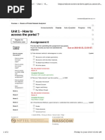 Unit 1 - How To Access The Portal ?: Assignment 0