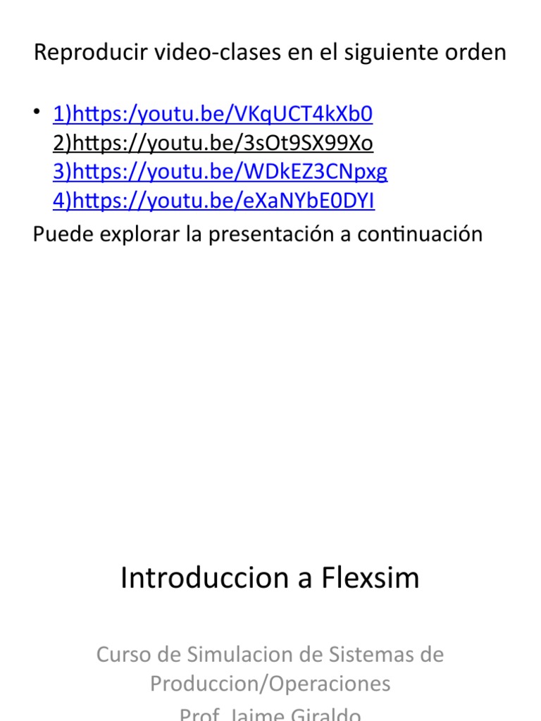 Introduccion A Flexsim | PDF | Simulación | Informática