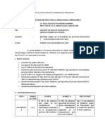 Informe sobre actividades de gestión pedagógica y extracurriculares 2019