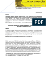 SOBRE O CONCEITO DE ARTE COMO EXPERIÊNCIA NO GRUPO DE ESTUDOS ESTÚDIO DE PINTURA APOTHEKE