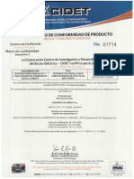 Certificado interruptores manuales