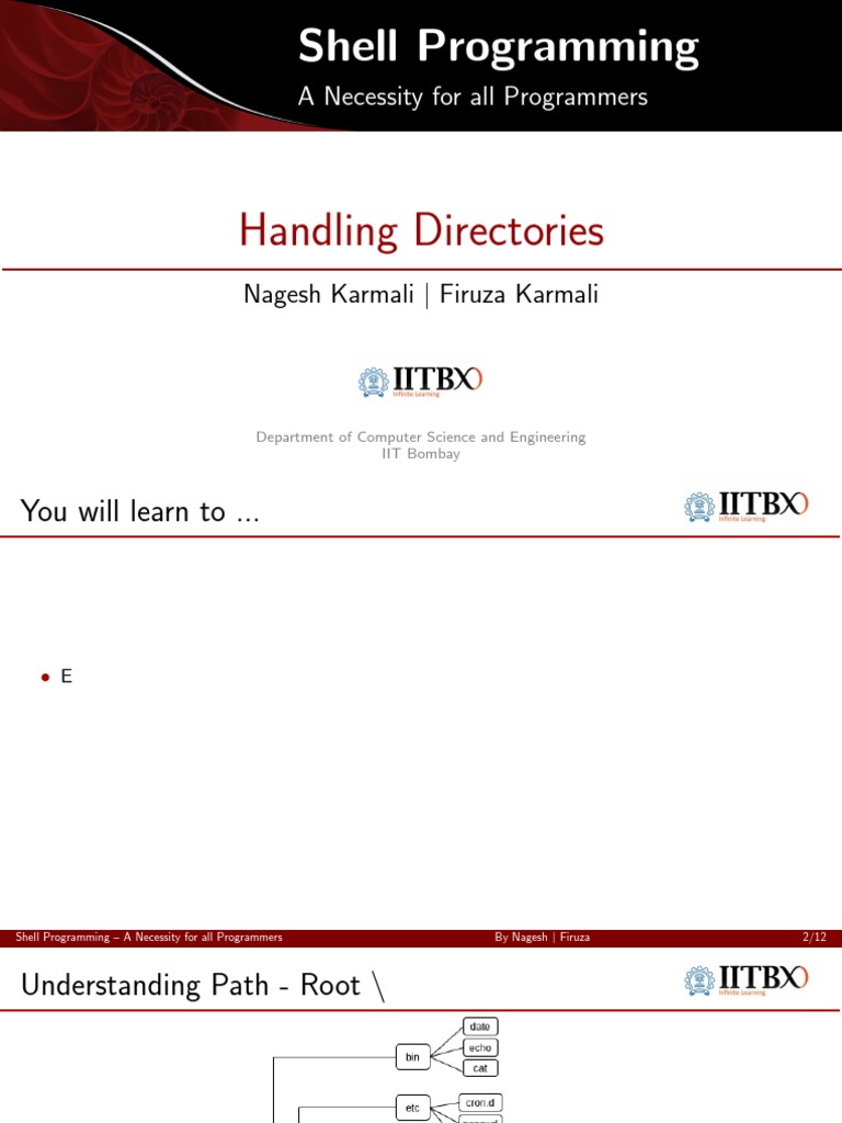 Essential Shell Programming Guide | PDF | Directory (Computing) | Data
