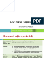 Sablon Document initiere proiect -    Project charter