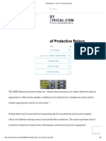 Classification or Types of Protective Relays