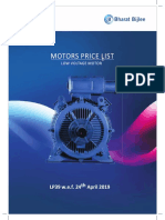 bharat bijlee electric motors pricelist