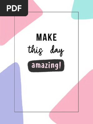 Make Today Amazing Checklist Printable Guide.pdf
